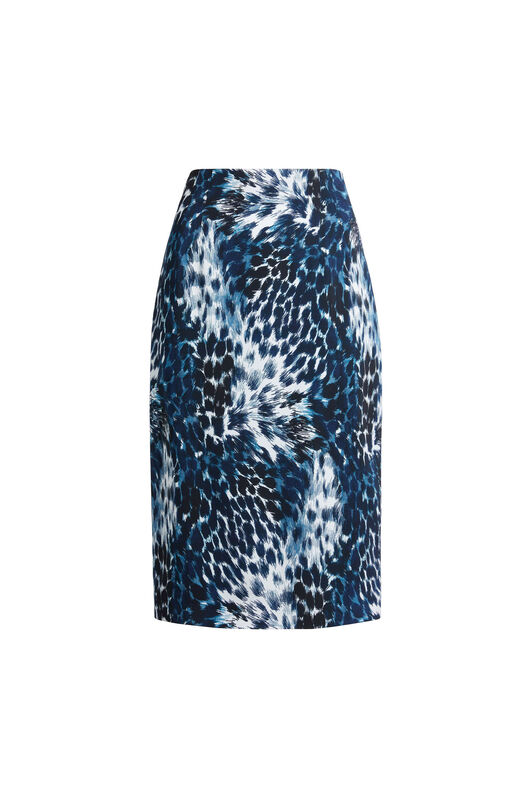 RC Gonna a tubino con stampa Wild Indigo Blu MQT311-ORB00