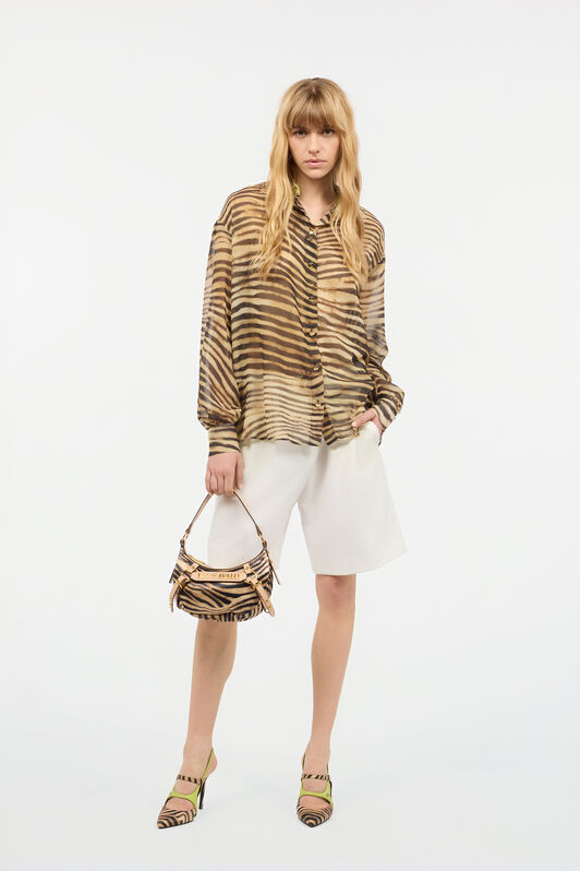 JC Tailored Shorts With Belt White UFT098-UF149