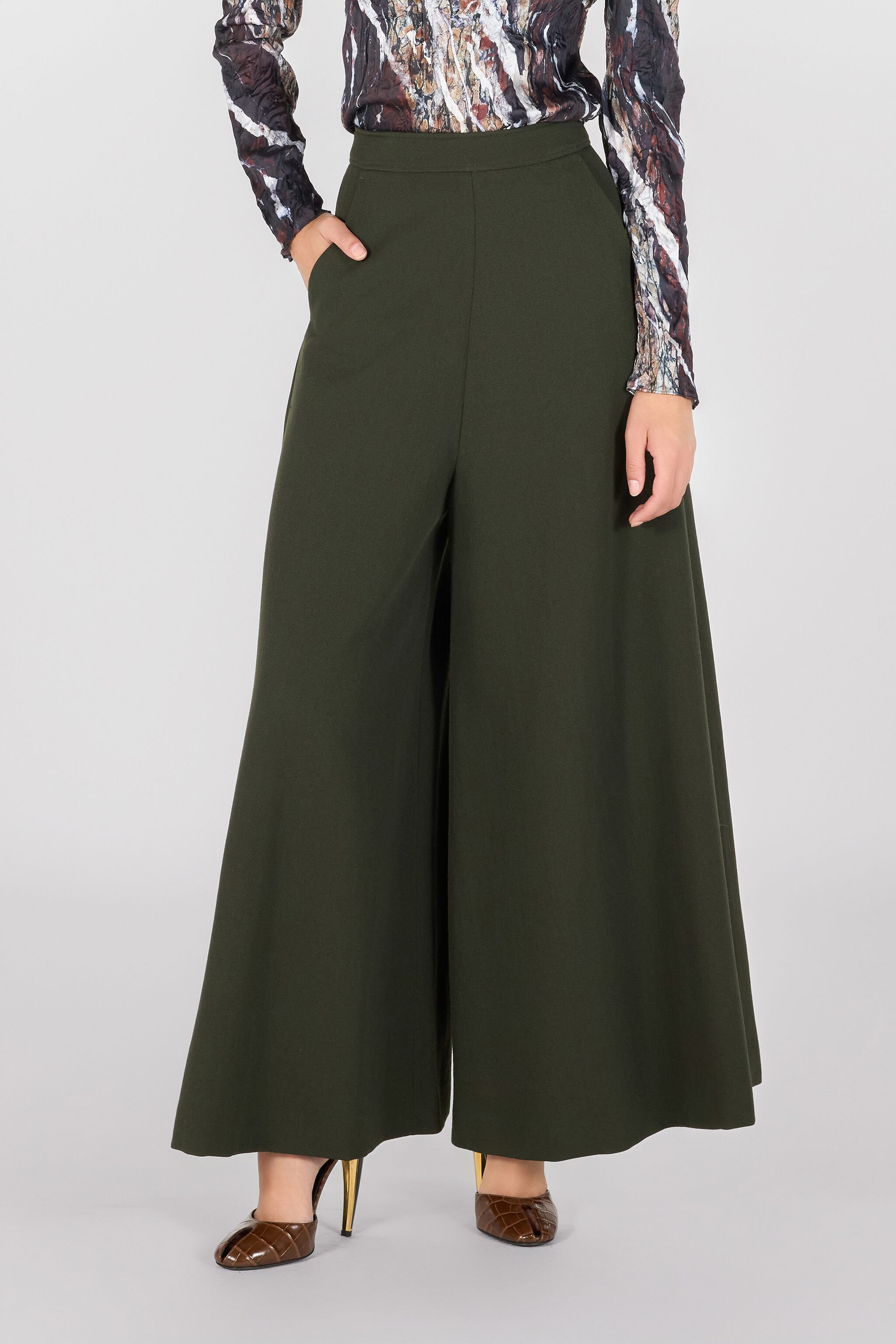 RC Fluid trousers Dark green TWT202-WP059