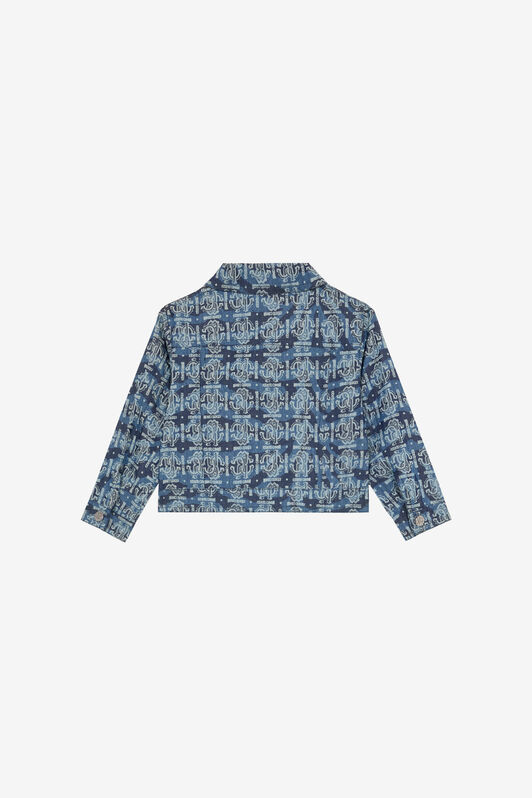 JU Giubbino Monogram RC E Lettering Blu UJJ408-DYO44