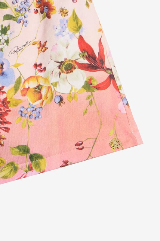 JU Miami Flowers Print Shorts JU Miami Flowers Print Shorts GREEN/FUXIA WJT21M-5OR64