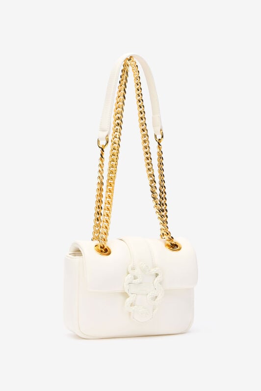 JC Small Crossbody Bag With Mirror Snake JC Small Crossbody Bag With Mirror Snake WHITE UFB058-UF427