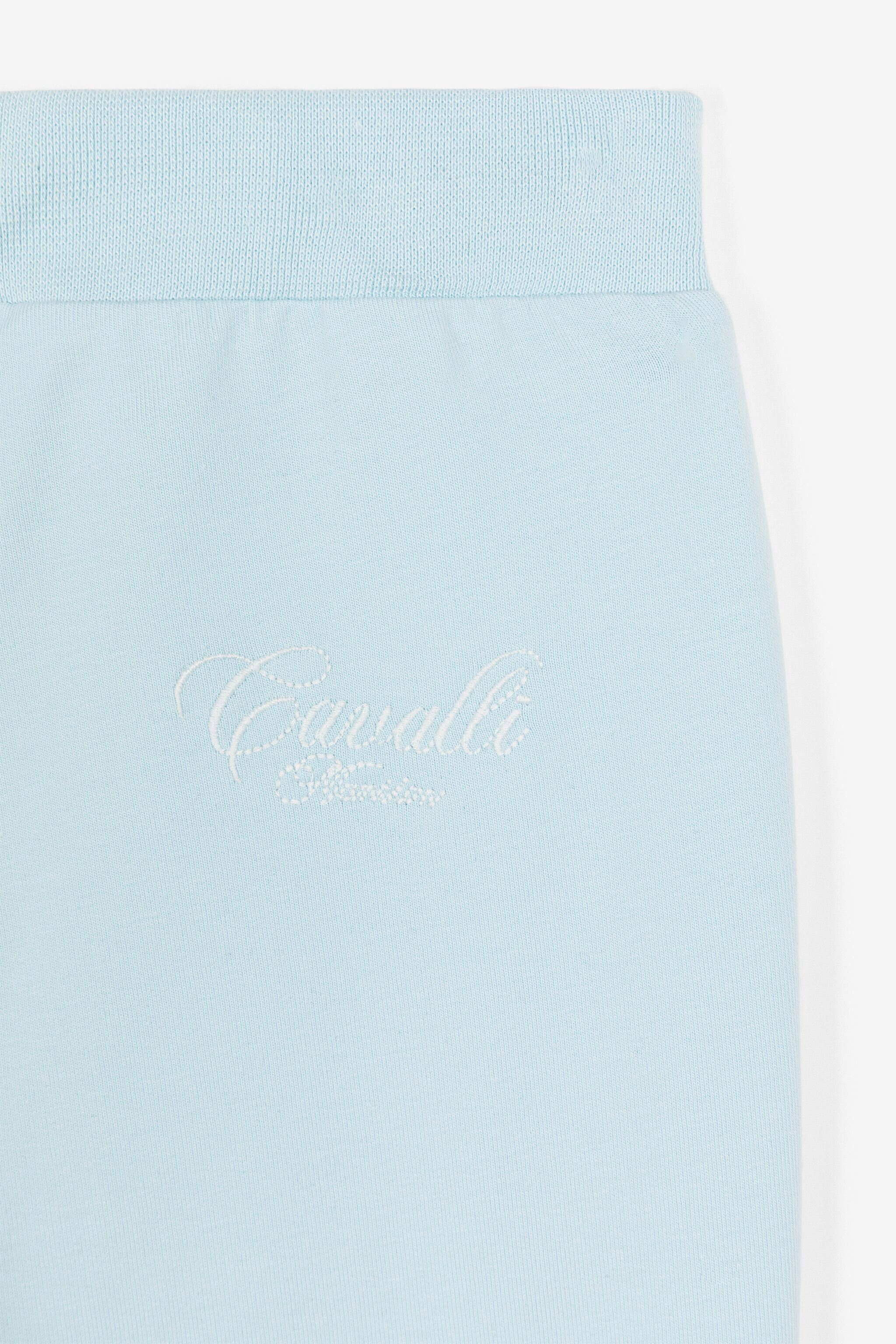 JU Logo-Embroidered Sweatpants Light blue OJT20Z-ISA2J