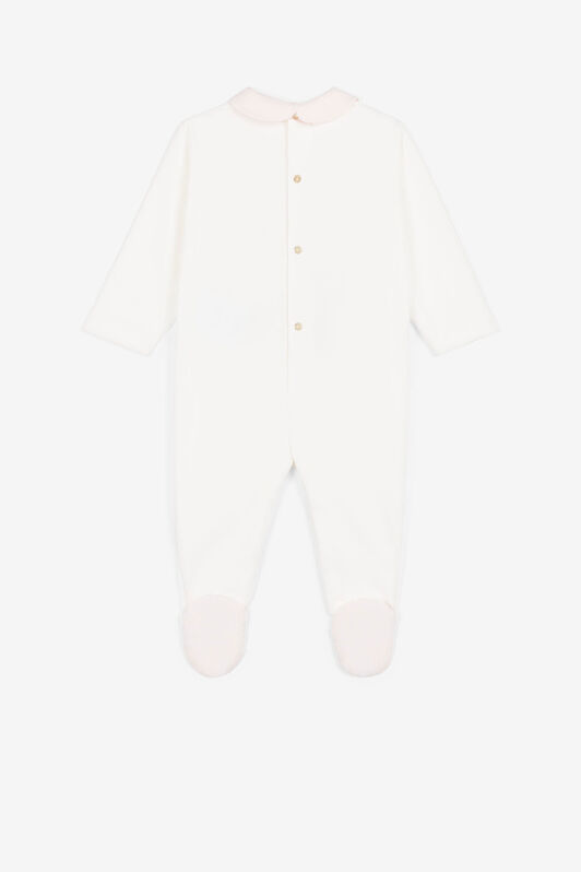 JU Animal And Logo-Print Babygrow Set JU Animal And Logo-Print Babygrow Set White PJT841-JV025
