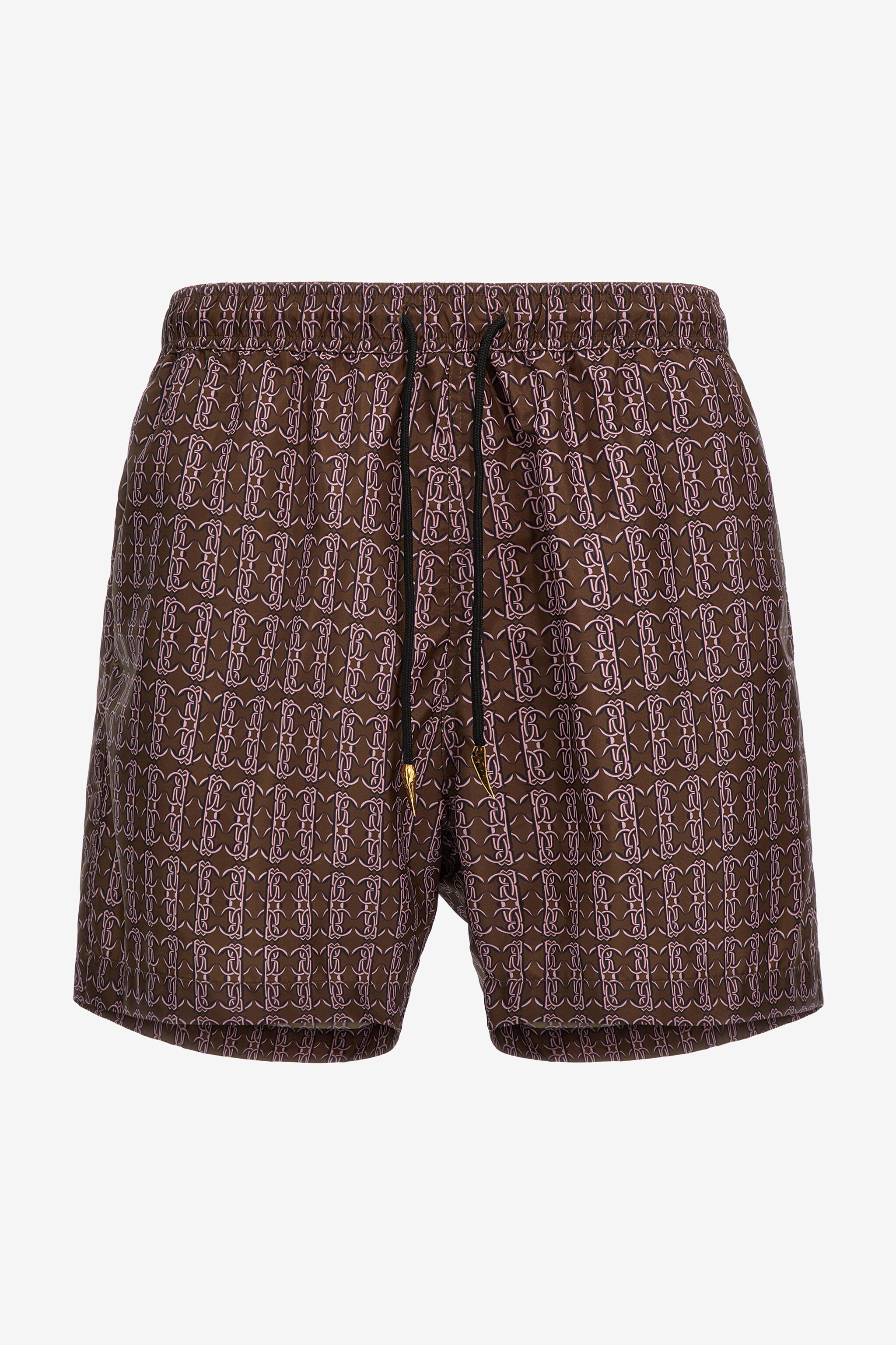 RC Swim shorts with RC print Brown SYH00A-5RF71