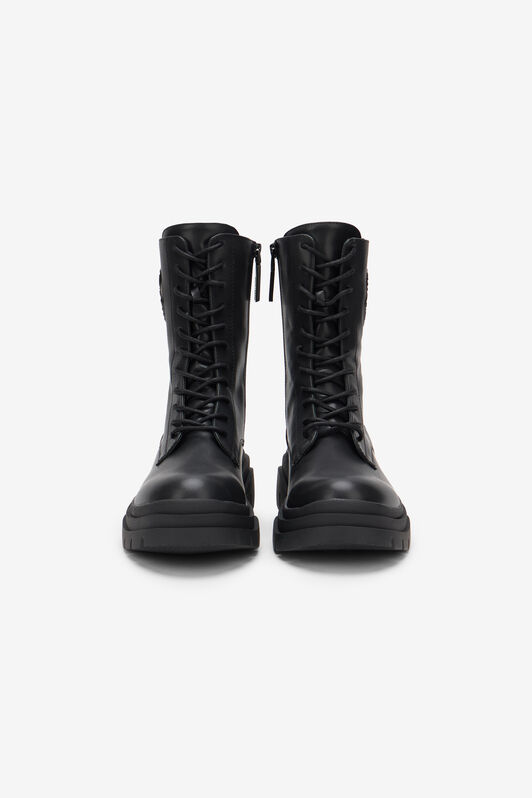 JC Black Combat Boots With Logo BLACK RKS214-RK579