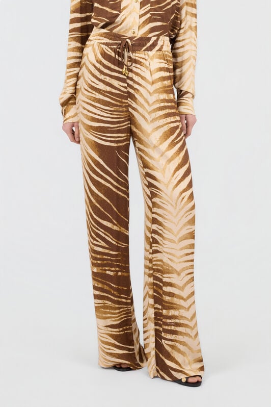 JC Natural Barb Print Trousers SABBIA WFT159-WF506