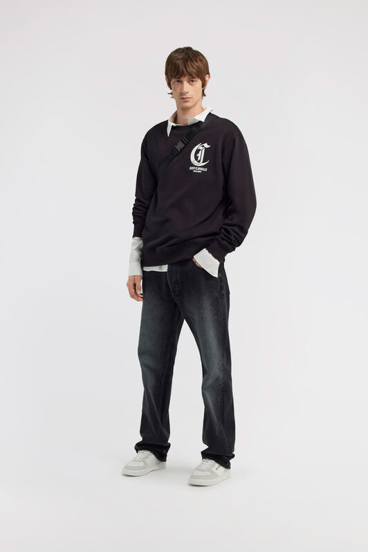 JC Just Cavalli Sweatshirt Schwarz TFT061-TF078