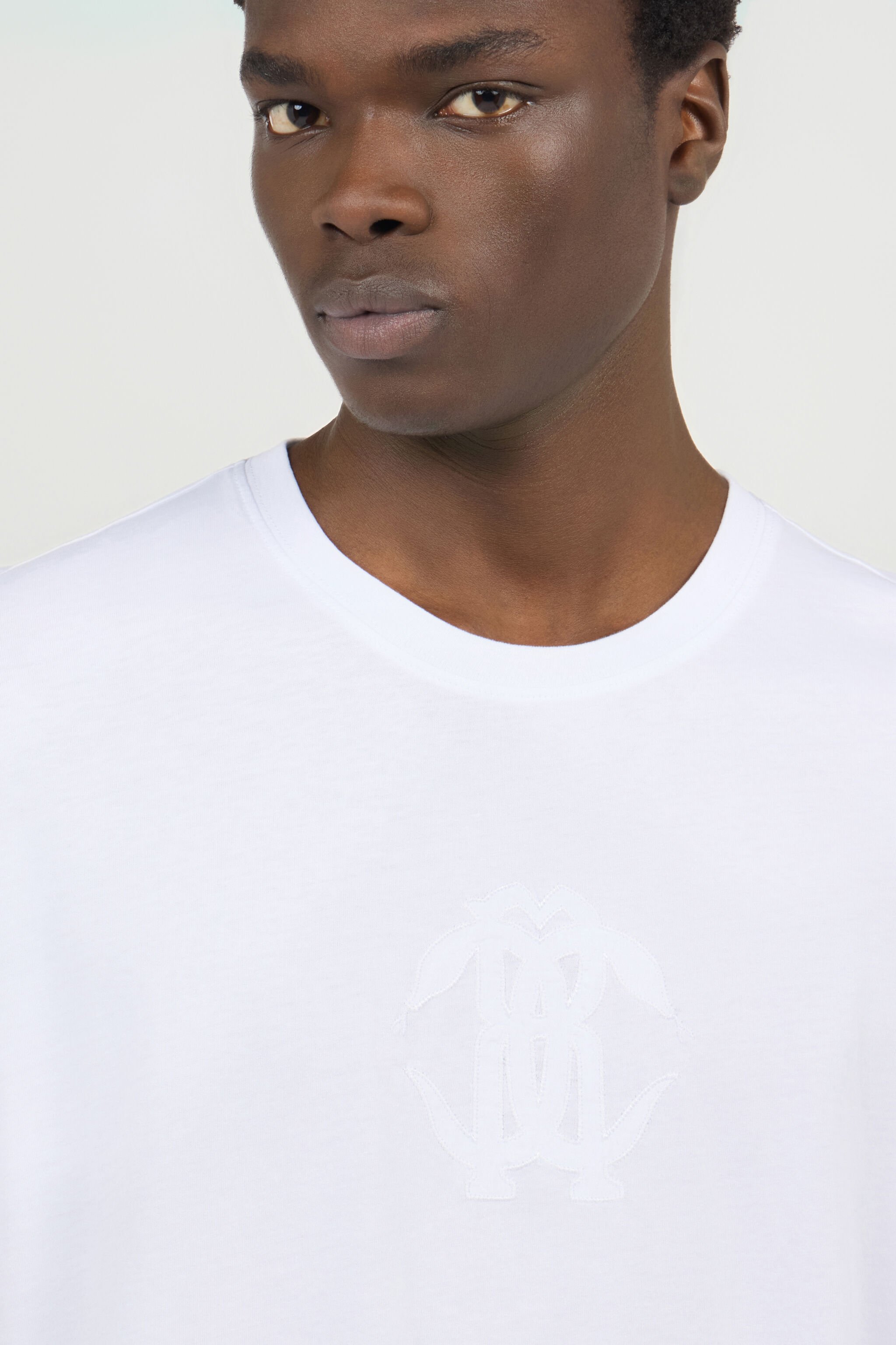 RC White T-shirt With Embroidered Logo WHITE SOT60D-JD001
