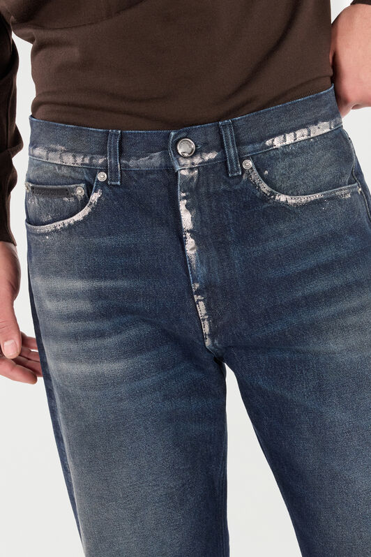 RC Sandblasted Effect Jeans with Chain RC Sandblasted Effect Jeans with Chain Azul oscuro VRJ205-VT002