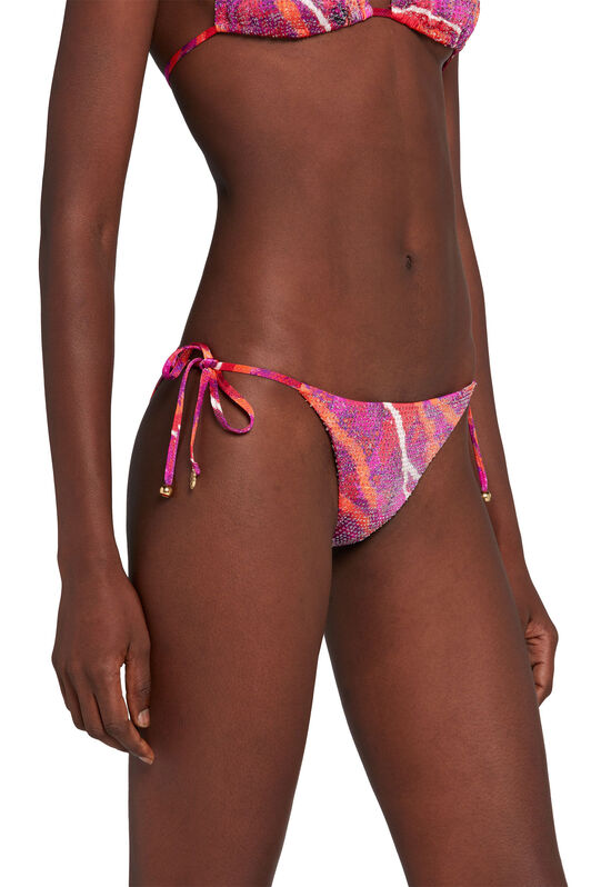 UG Metallic Python-Print Bikini Briefs UG Metallic Python-Print Bikini Briefs FUXIA/ARANCIO KYW49C-HVT92