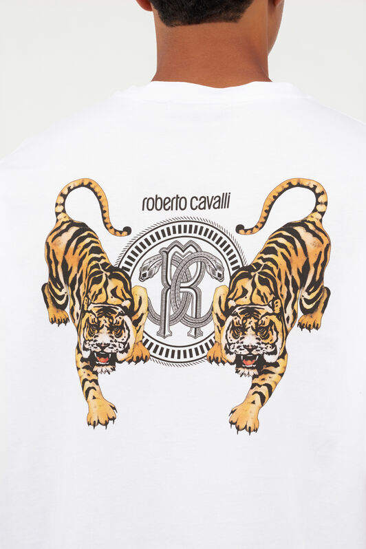 RC T-shirt Bianca con Monogram RC WHITE QOT62B-JD060