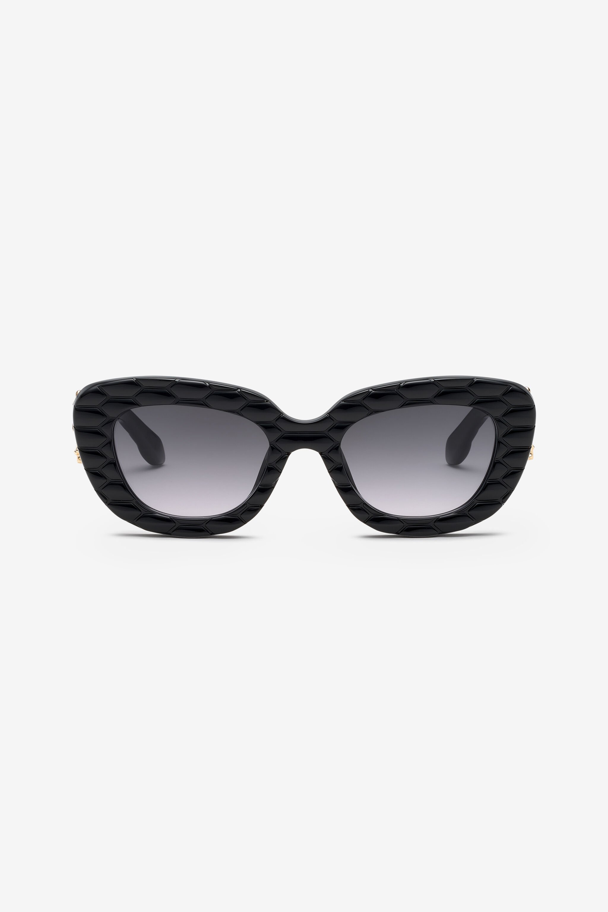 RC Occhiali da sole con frontale bold a farfalla Nero UALD02-ID197