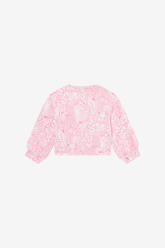 JU Sweatshirt Imprimé Animalier PINK UJT66C-5OO37