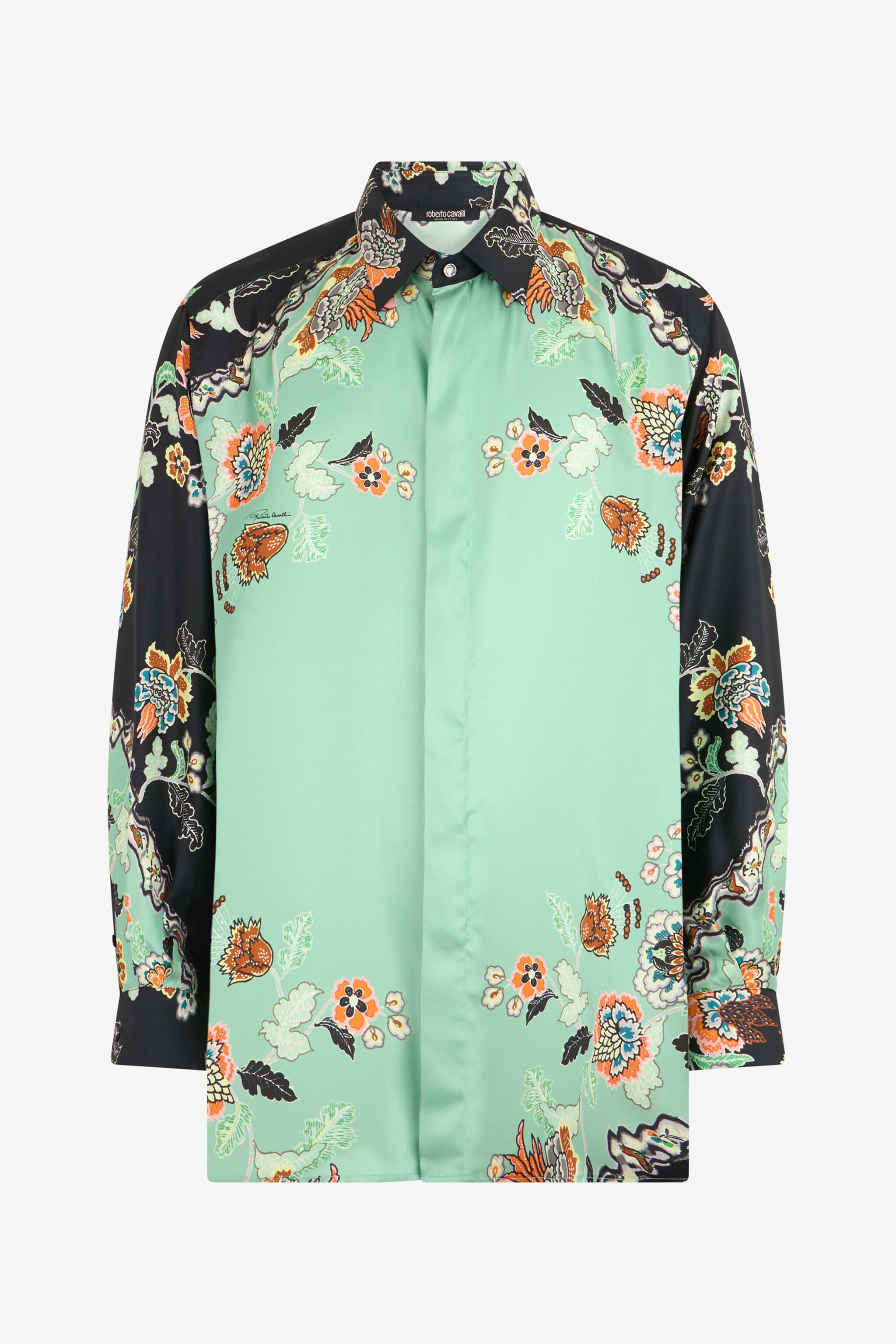RC Camicia Stampa Kimono DARK GREEN/BLACK XNT720-4QT25