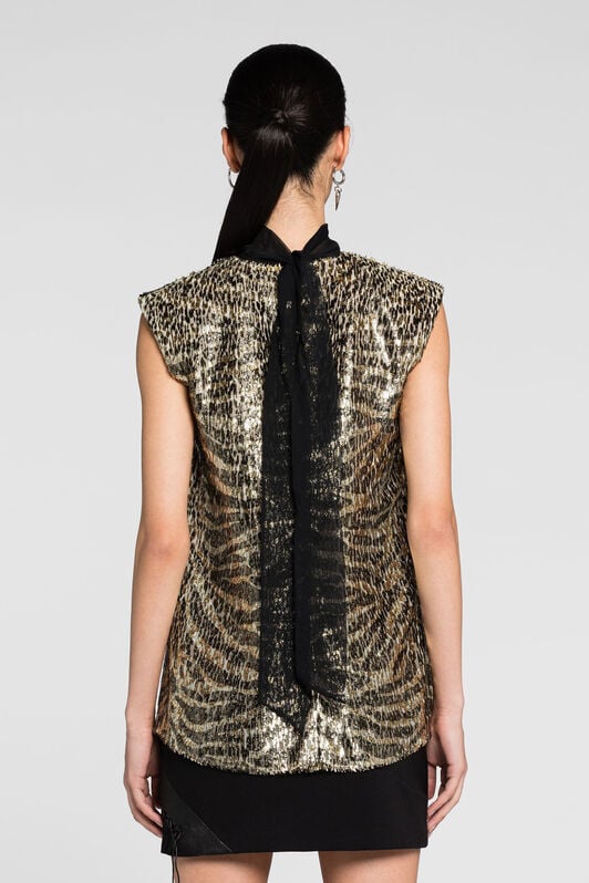 RC Zebra-Jacquard-Top RC Zebra-Jacquard-Top GOLD PKT605-FC001