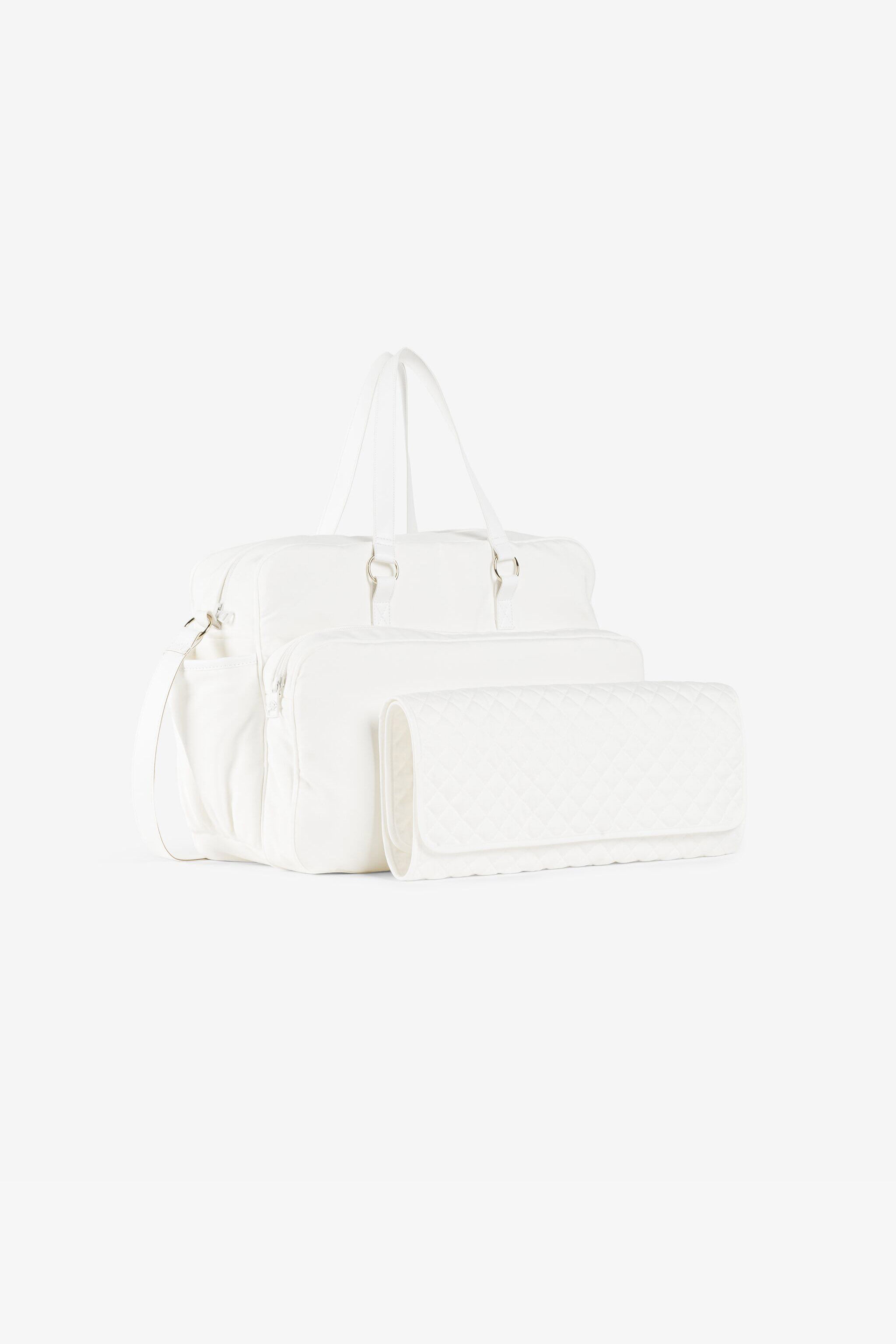 JU Sac à langer à imprimé RC Monogram Blanc QJB007-JV025