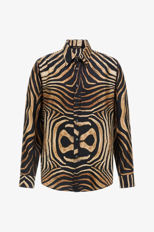 RC Camicia con stampa Marrone chiaro NOT70B-2NM81