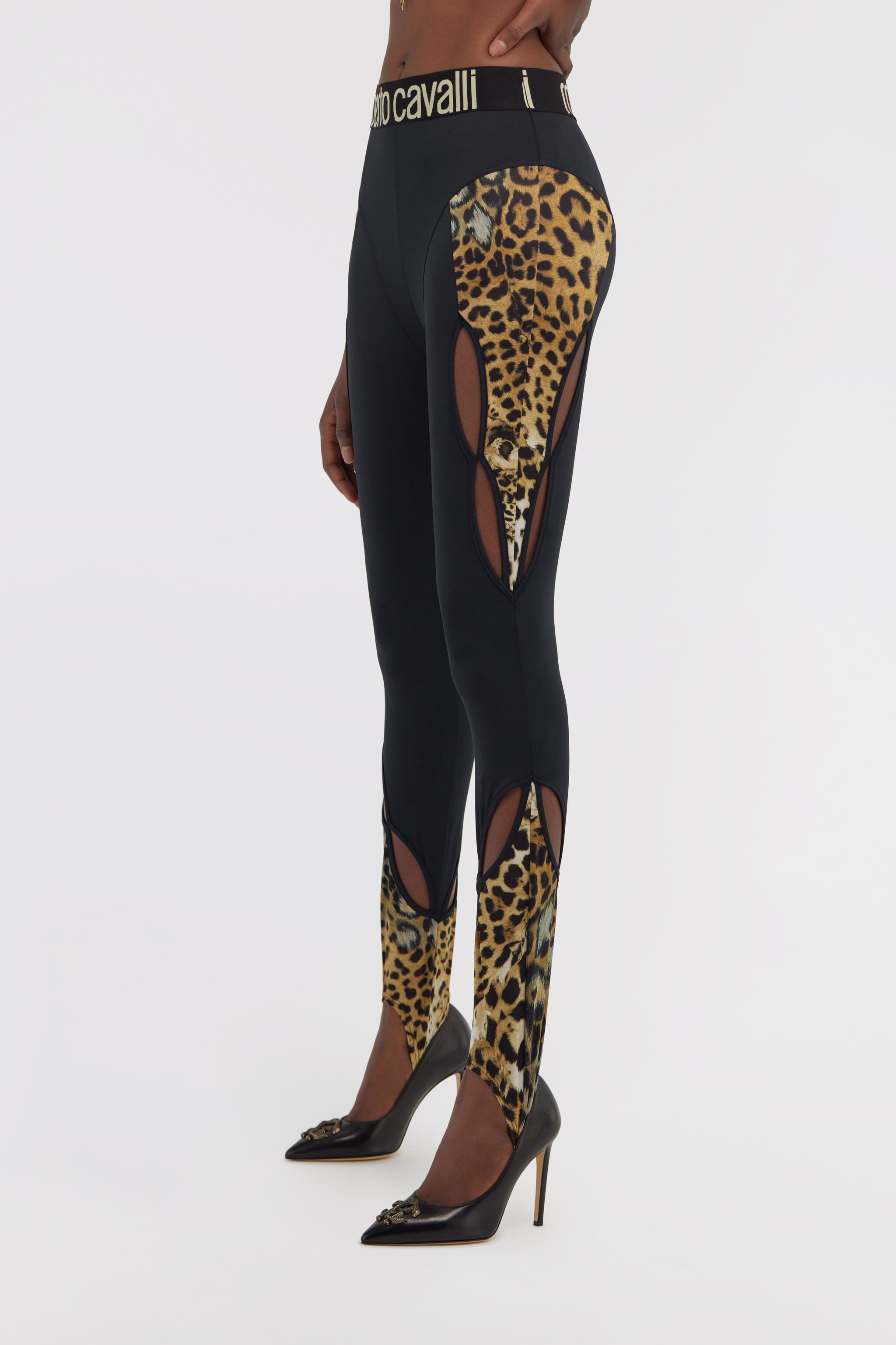 RC Leggings with Jaguar Skin print Black SKT27B-LNG34
