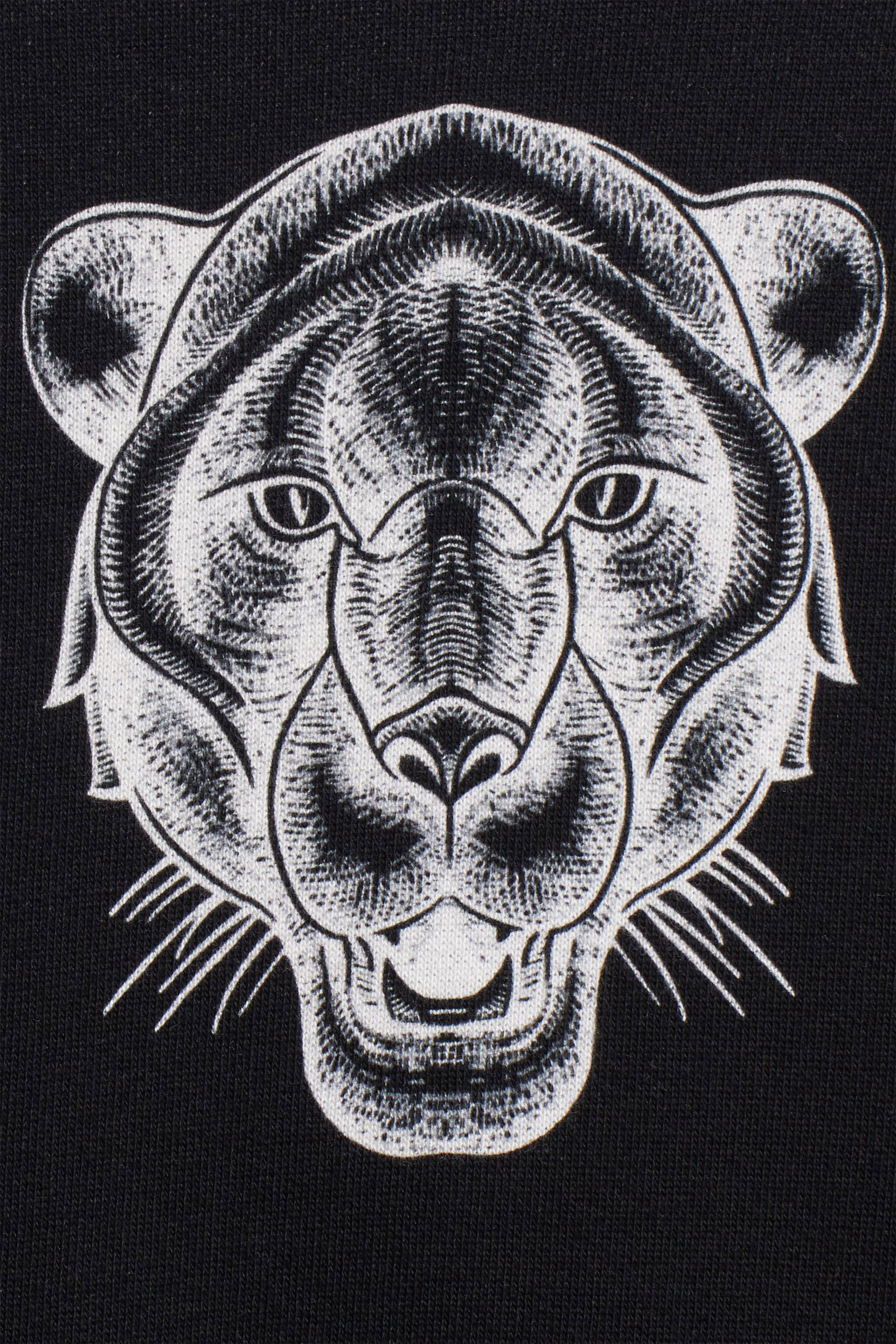 JU Sweatshirt mit Panther Medley Print BLACK/WHITE IJT957-HUQ81