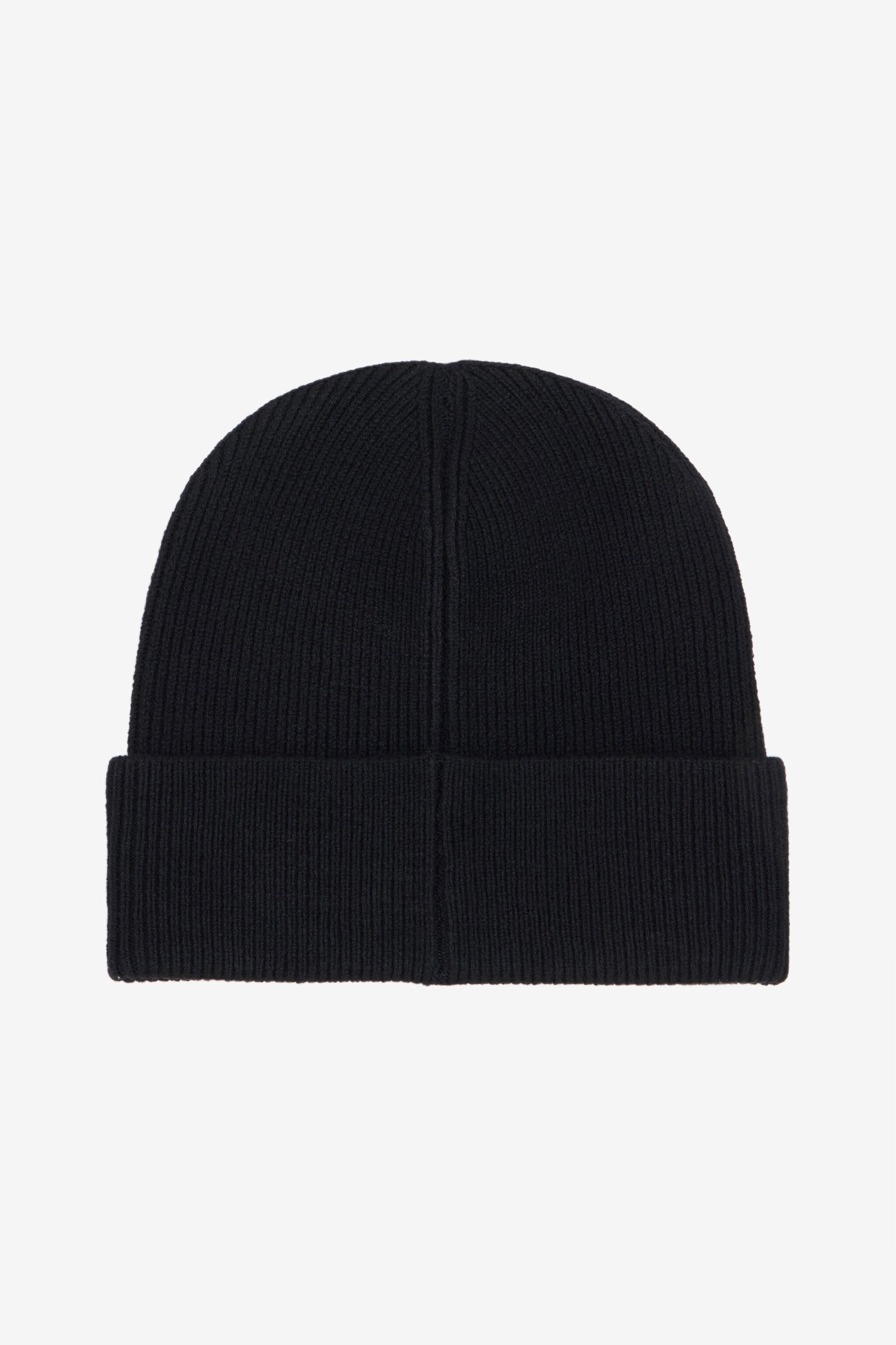 JC Black Wool Blend Beanie BLACK+GOLD FERRAGNI RRA002-RR048