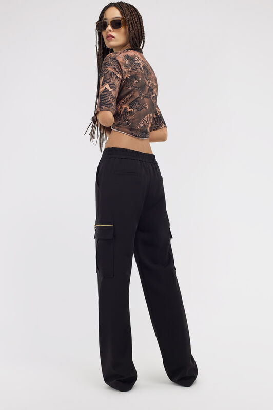 JC Just Cavalli trousers Black SFT010-SF833