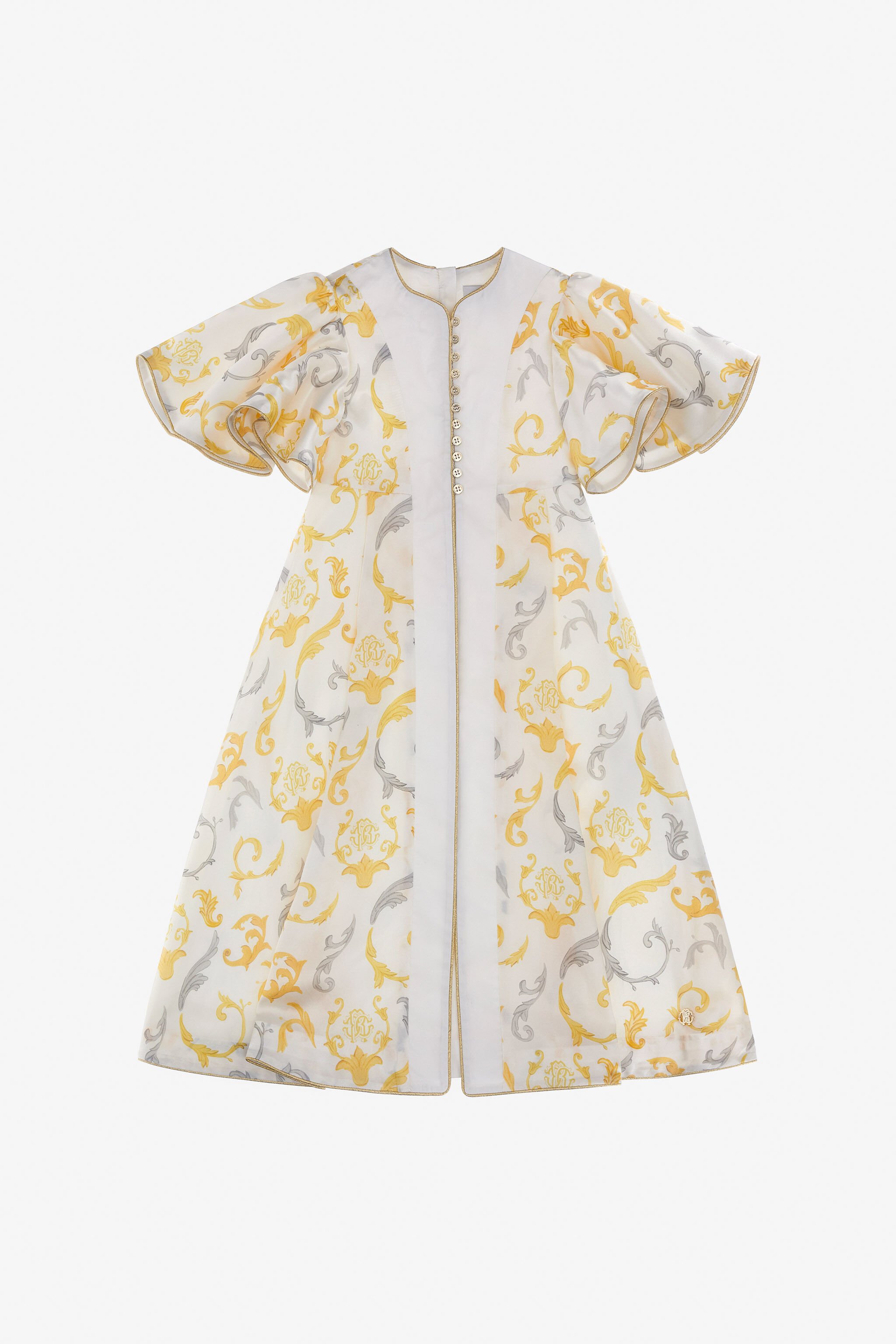JU Printed Dress Weiß SJT179-SCL95
