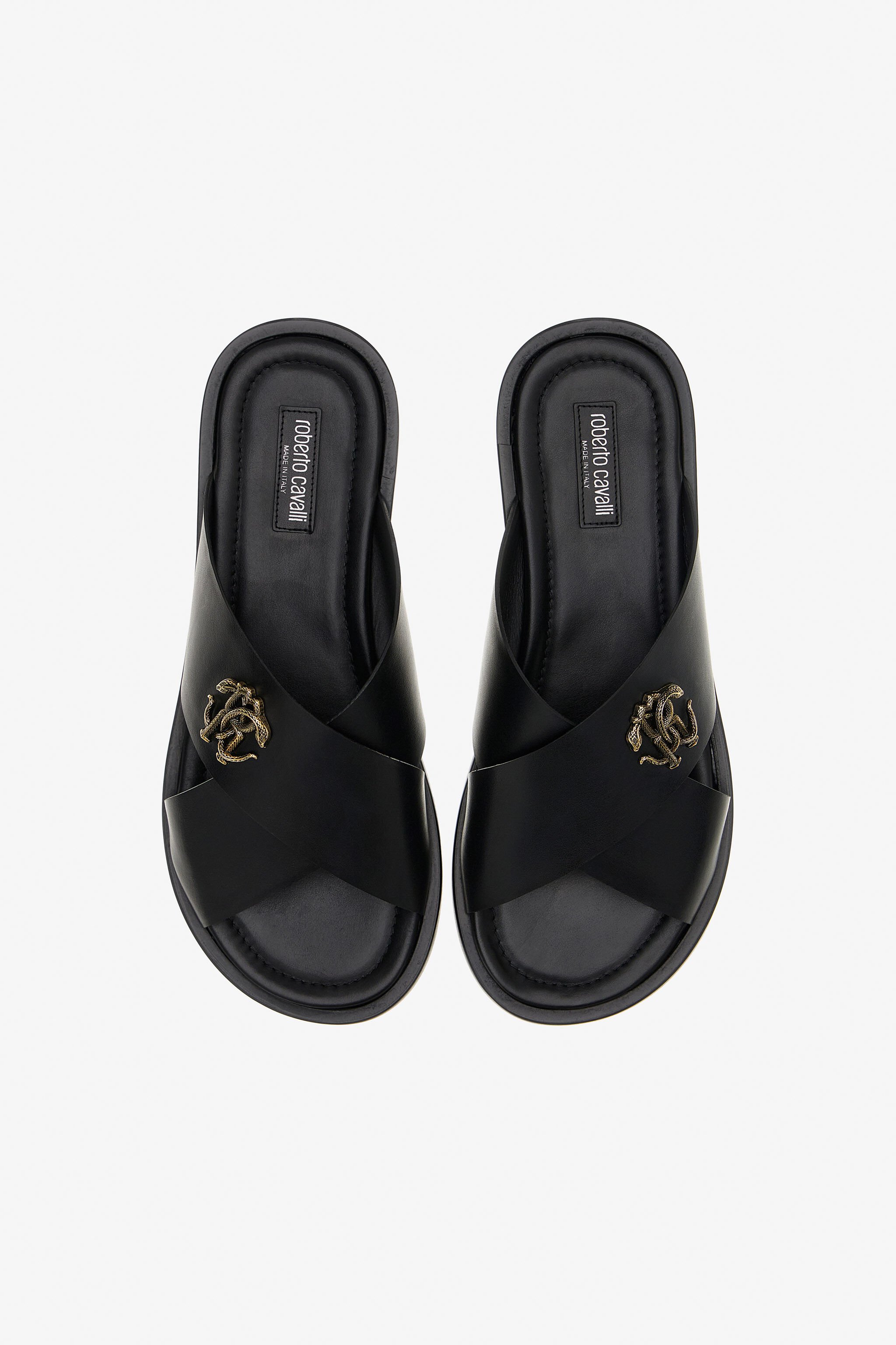 RC RC logo sandals Schwarz SRS056-PZA90