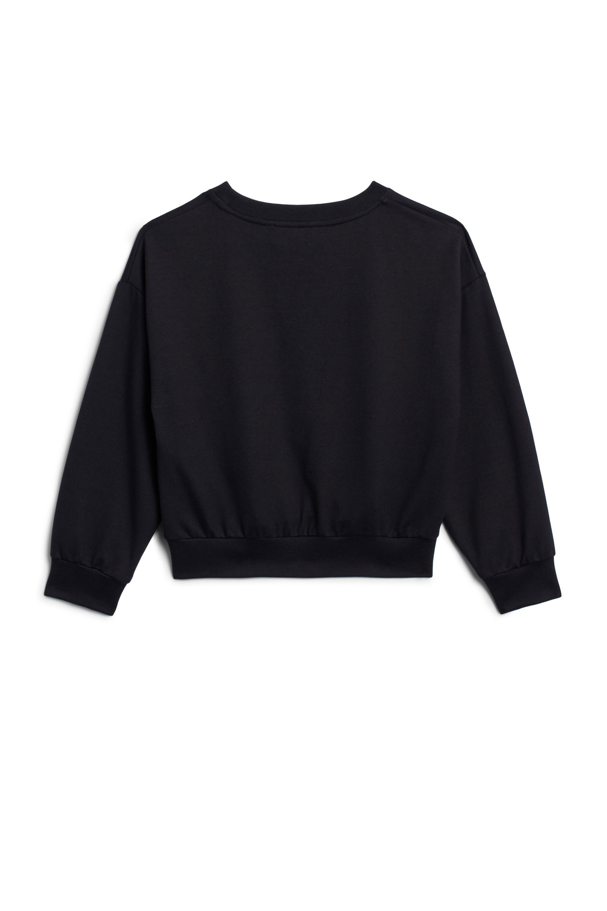 JU Sweat à imprimé logo motif léopard BLACK IJT904-CF042