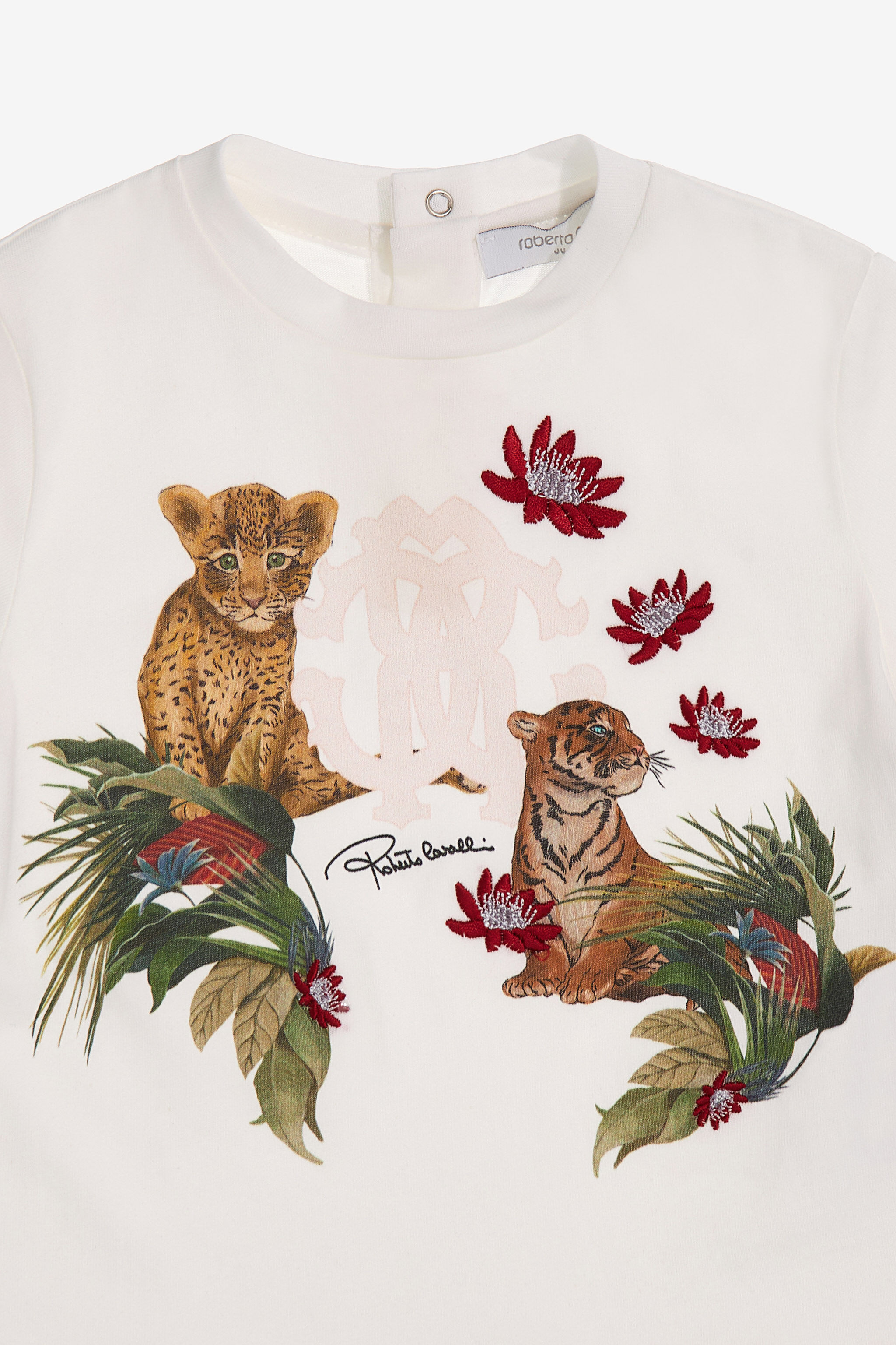 JU T-shirt with Logo and print Weiß SJT629-JD001