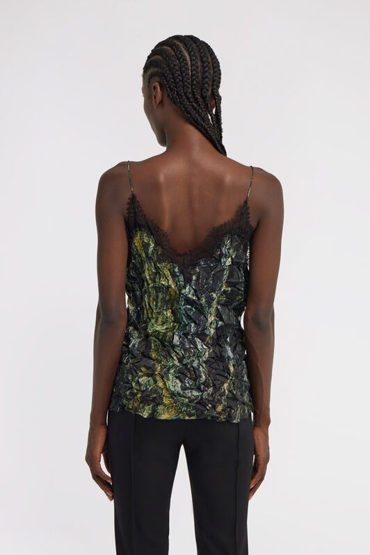 RC Marble Print Top Dark green TWT601-7NN20