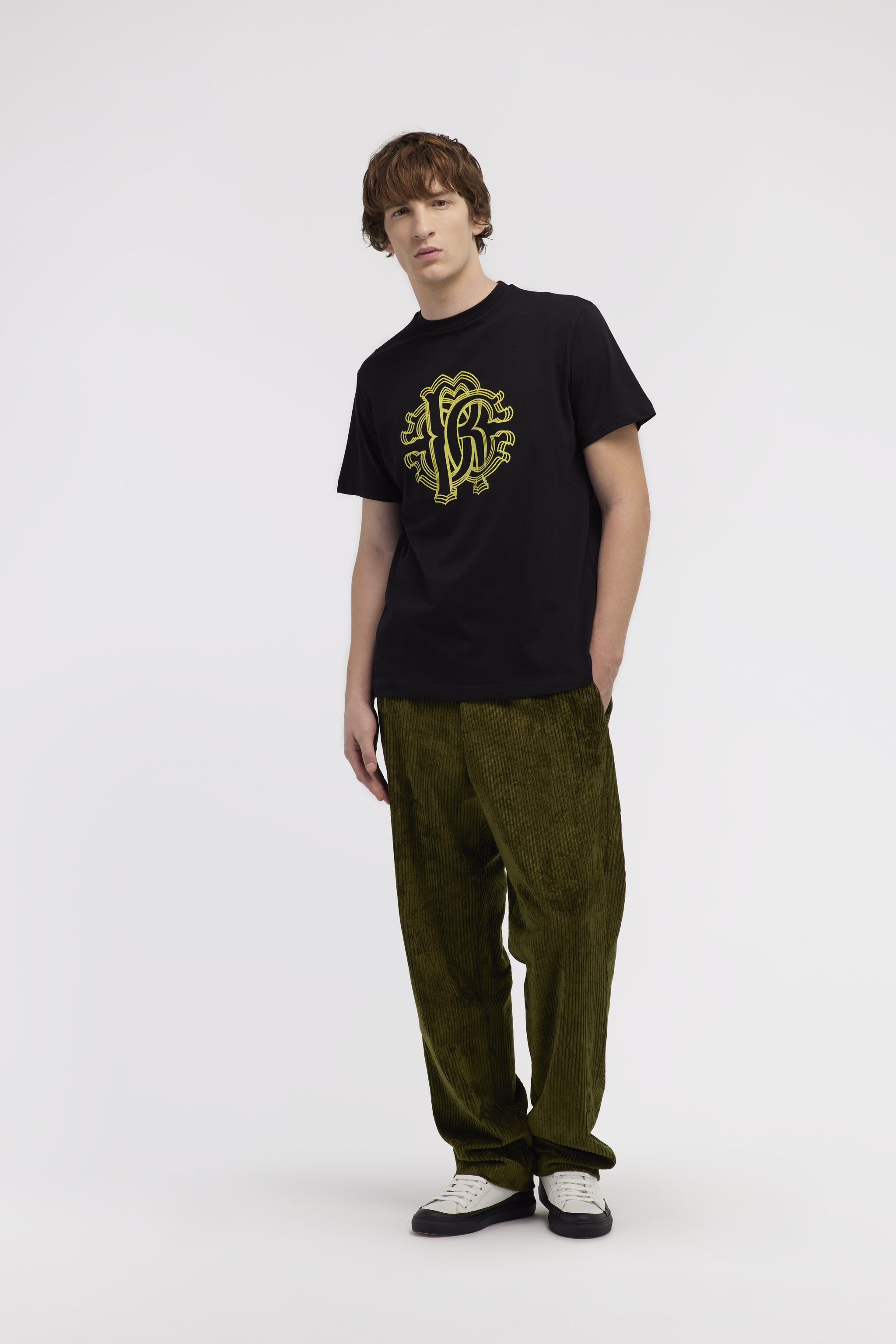 RC T-shirt con Monogram RC Nero NOT60L-JD060