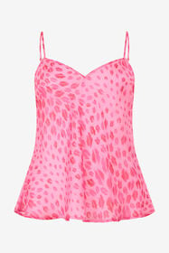 JC The Jaguar Kiss Print Top CARNATION WFT265-WF663