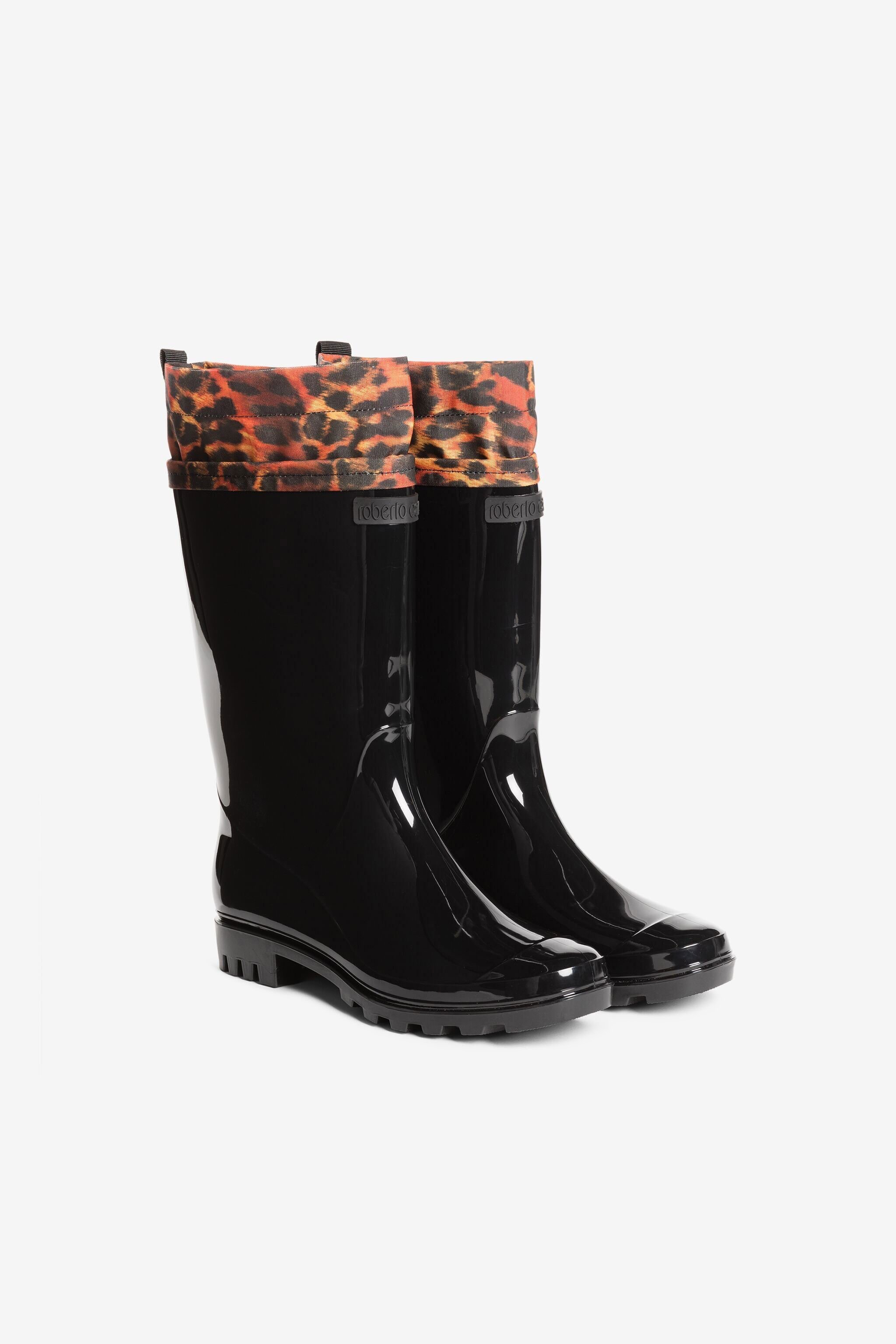 RC Cheetah-Print Boots Black JSS001-AB076