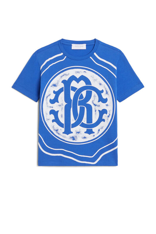 JU T-shirt con Monogram RC ELCTRIC BLUE JJT691-JV025