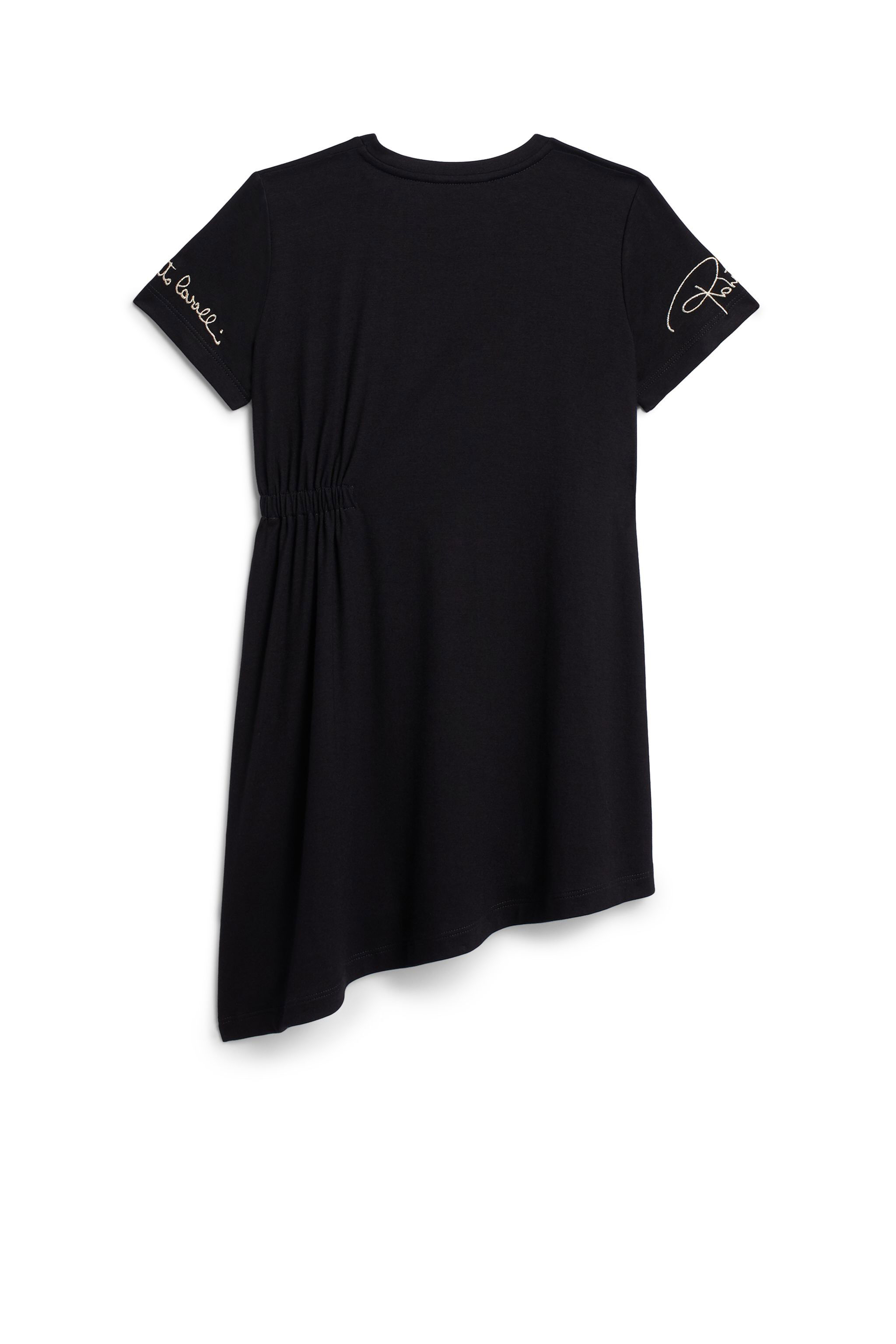 JU Pink jersey logo dress BLACK IJT10F-JE050