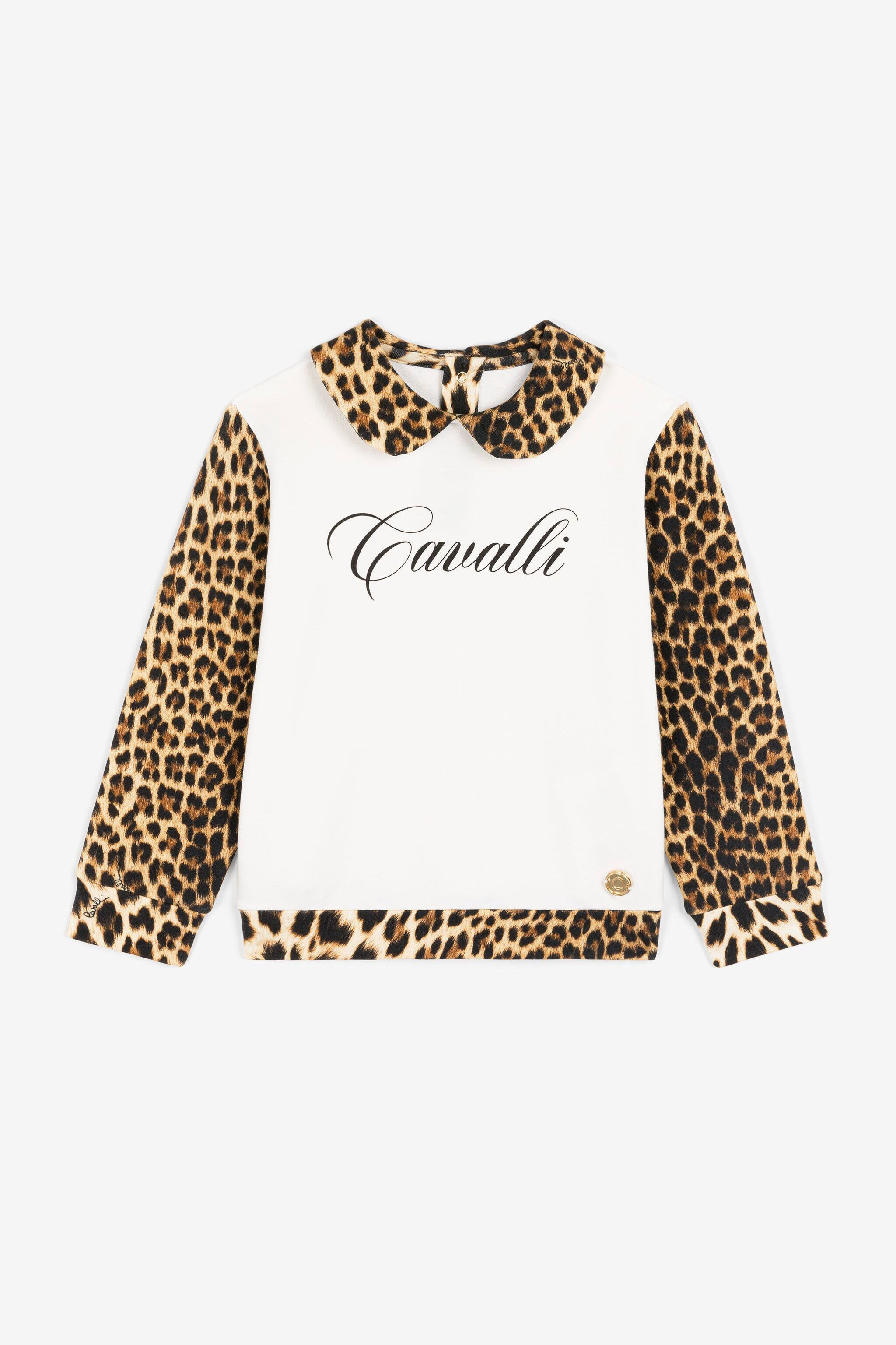 JU Leopard-Print Logo Top Light brown OJT946-ISA2J