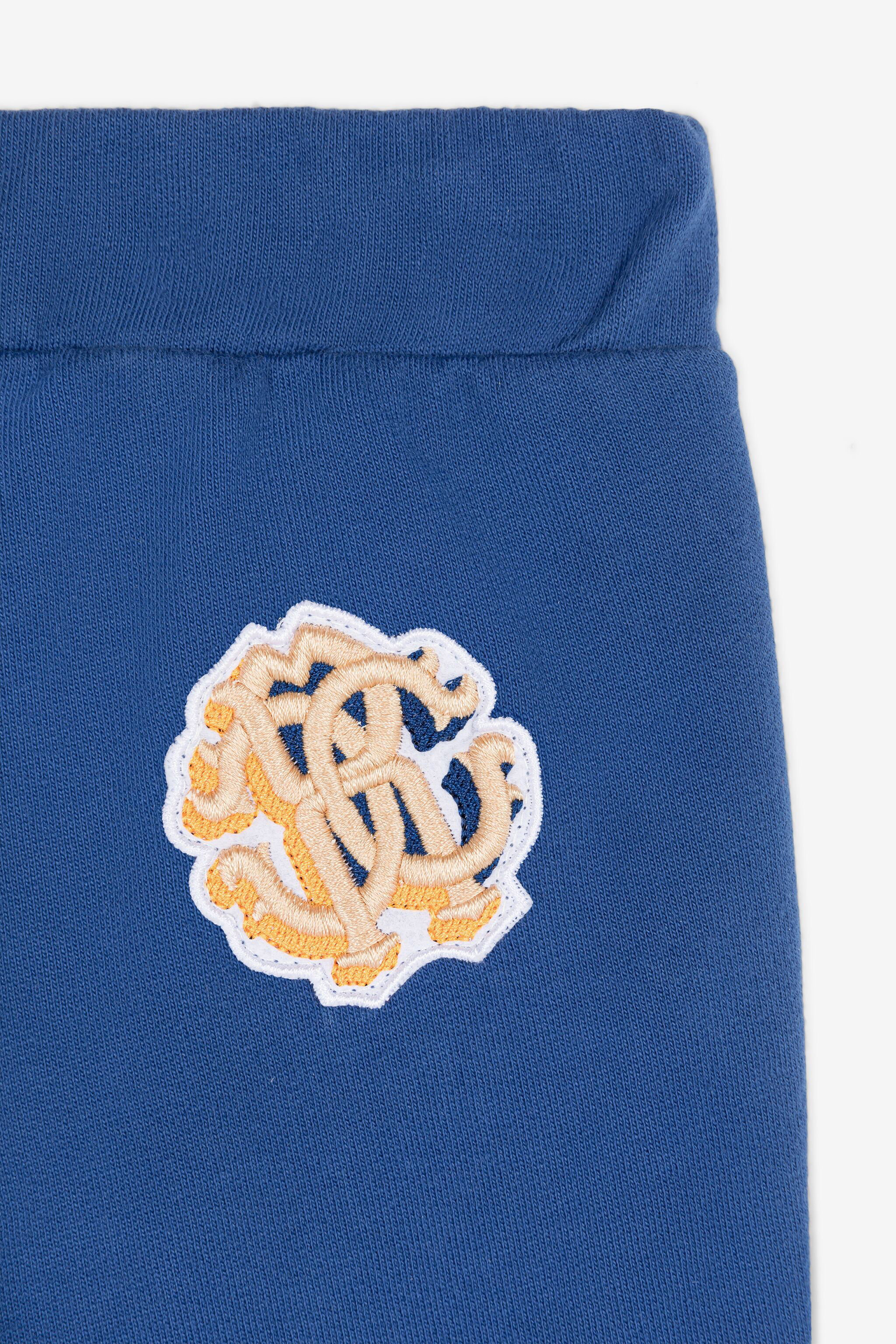 JU RC Monogram Cotton Sweatpants Blue RJT20H-CF050