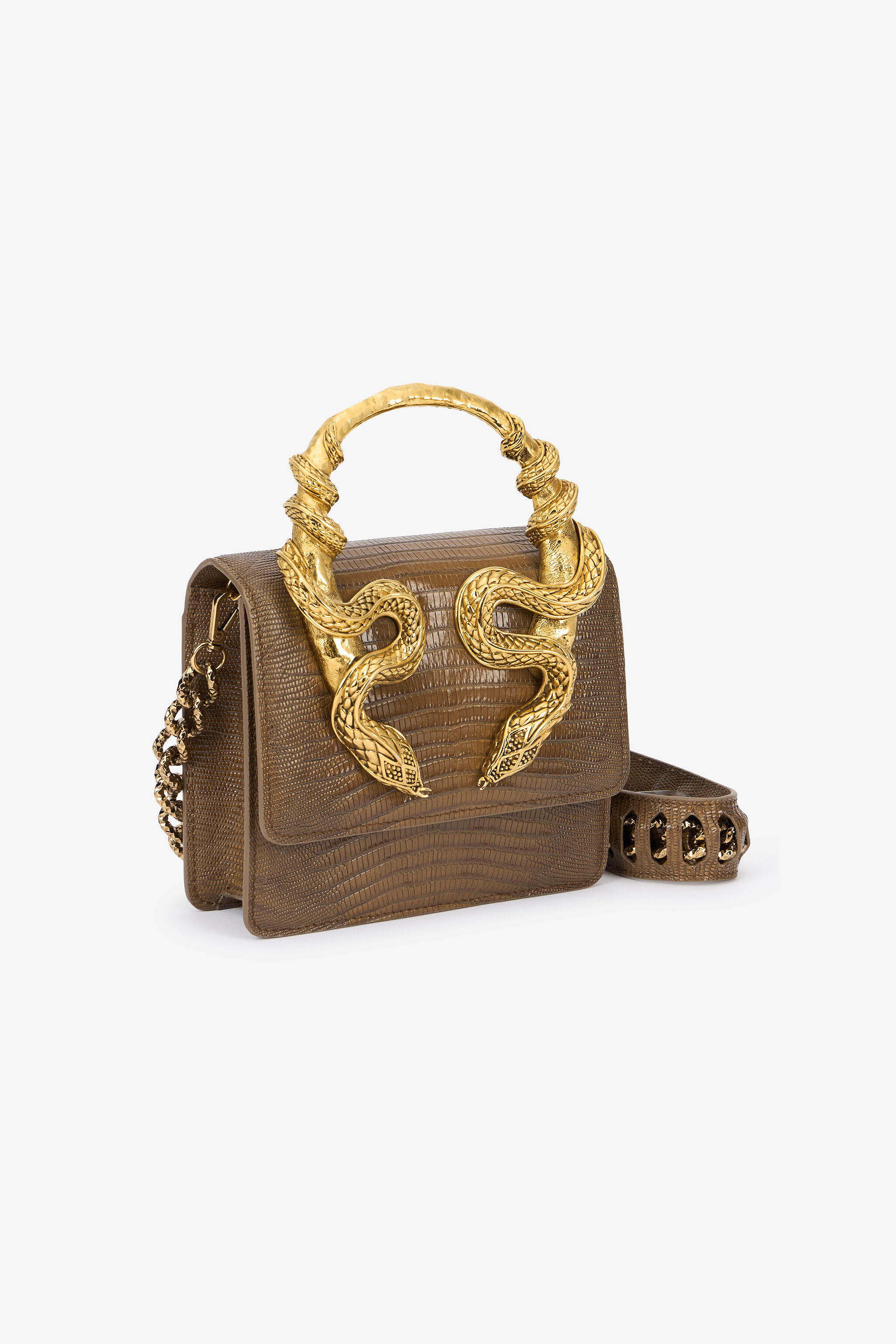 RC Brown Bag with Snakes MARRONE VWB001-PZ119