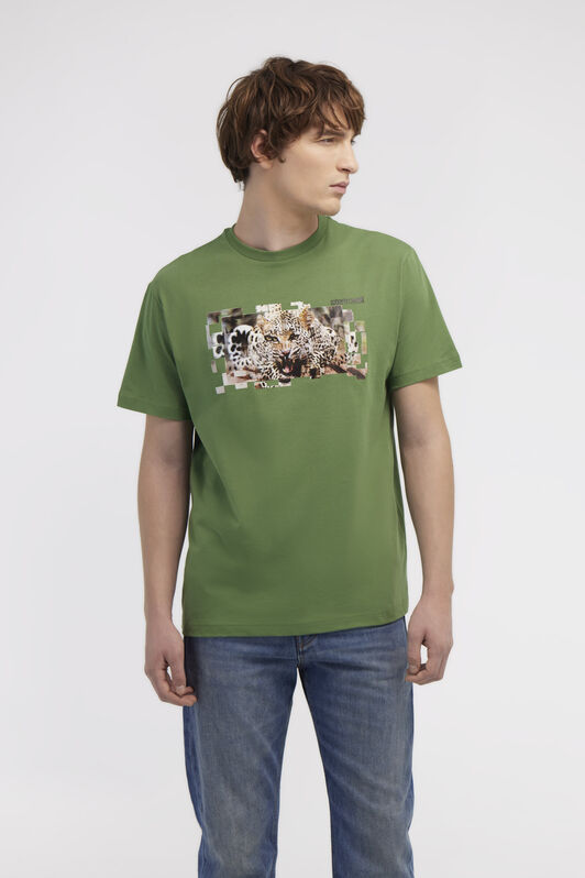 RC T-shirt with Jaguar logo and print Green NOT60K-JD060