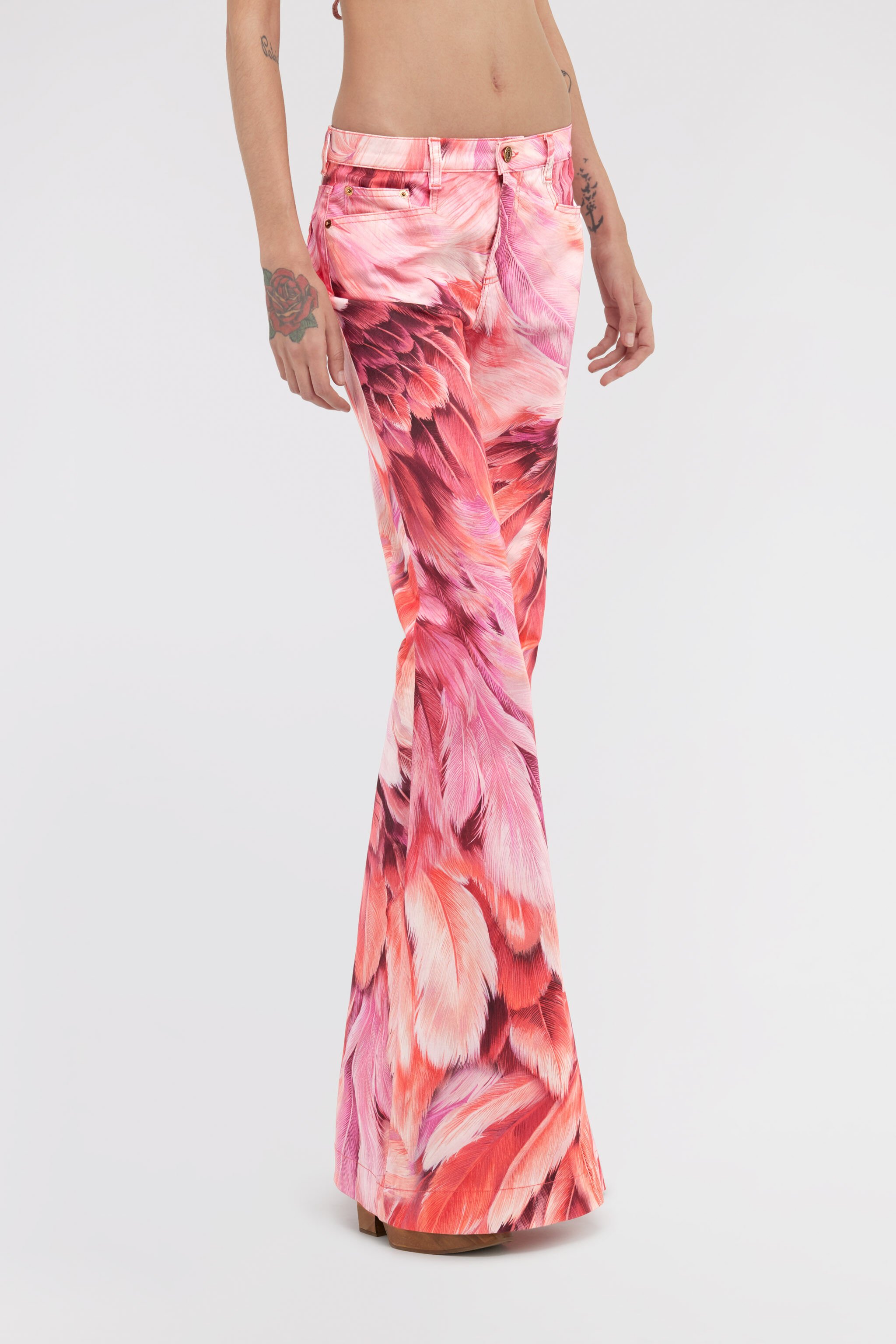 RC Plumage print denim Fuchsia SWJ205-DAL71