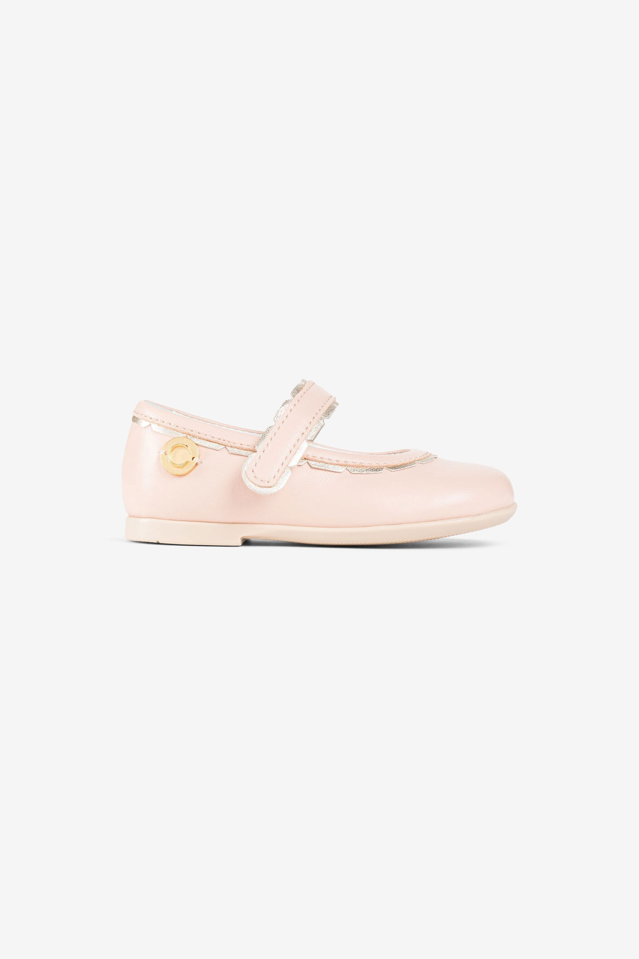 JU C Logo Mary Jane Shoes Pink OJS007-PN003