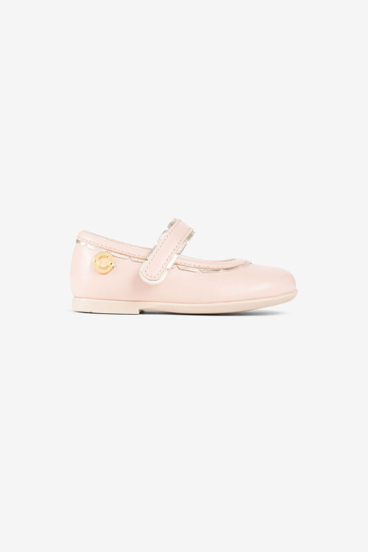 JU C Logo Mary Jane Shoes JU C Logo Mary Jane Shoes Pink OJS007-PN003