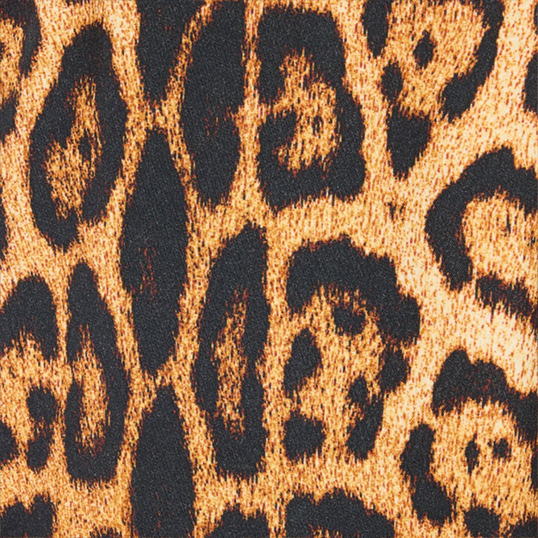 RC Halter Top with Jaguar Skin Print Brown VKT611-LXP73