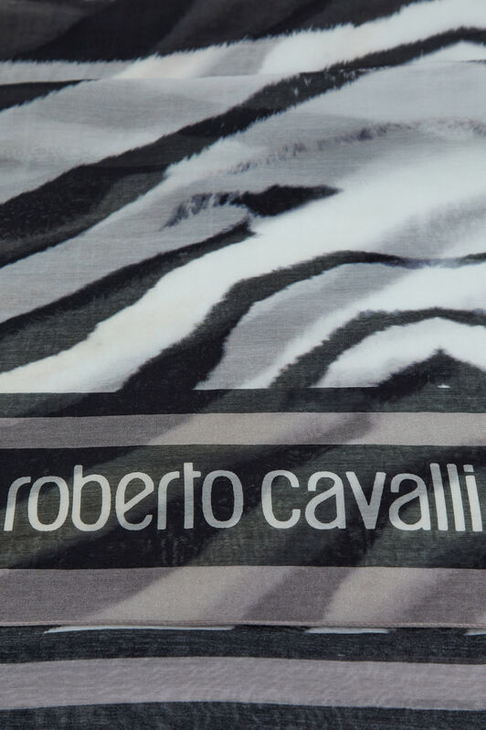 RC Stola Roberto Cavalli con stampa ZEBRA Nero/Bianco SYI00D-1SL59