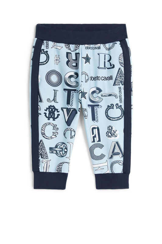 JU Logo-print sweatpants Light blue MJT20E-HUB63