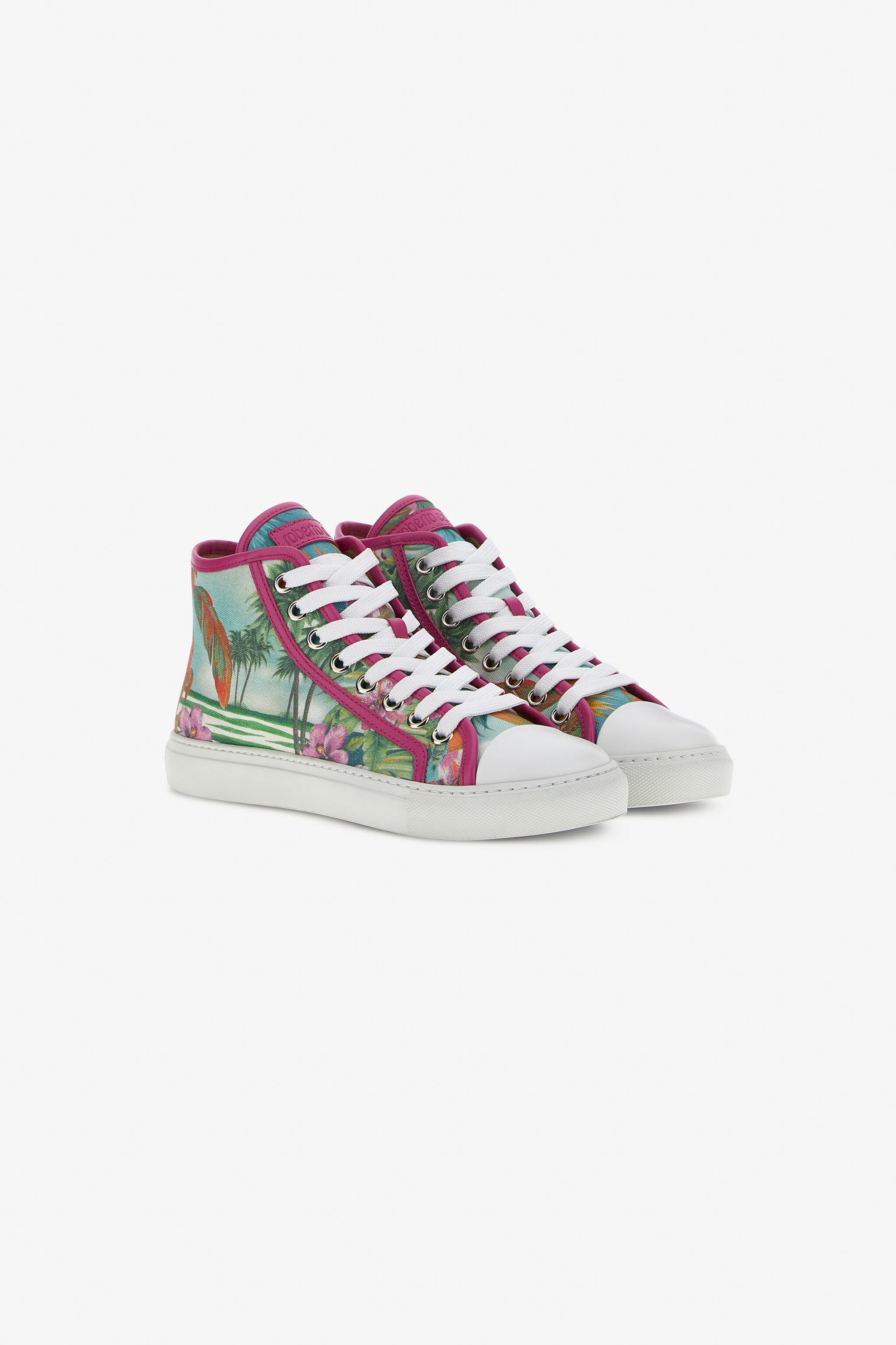 RC Hawaii print sneakers Bleu clair SKS035-5TL63
