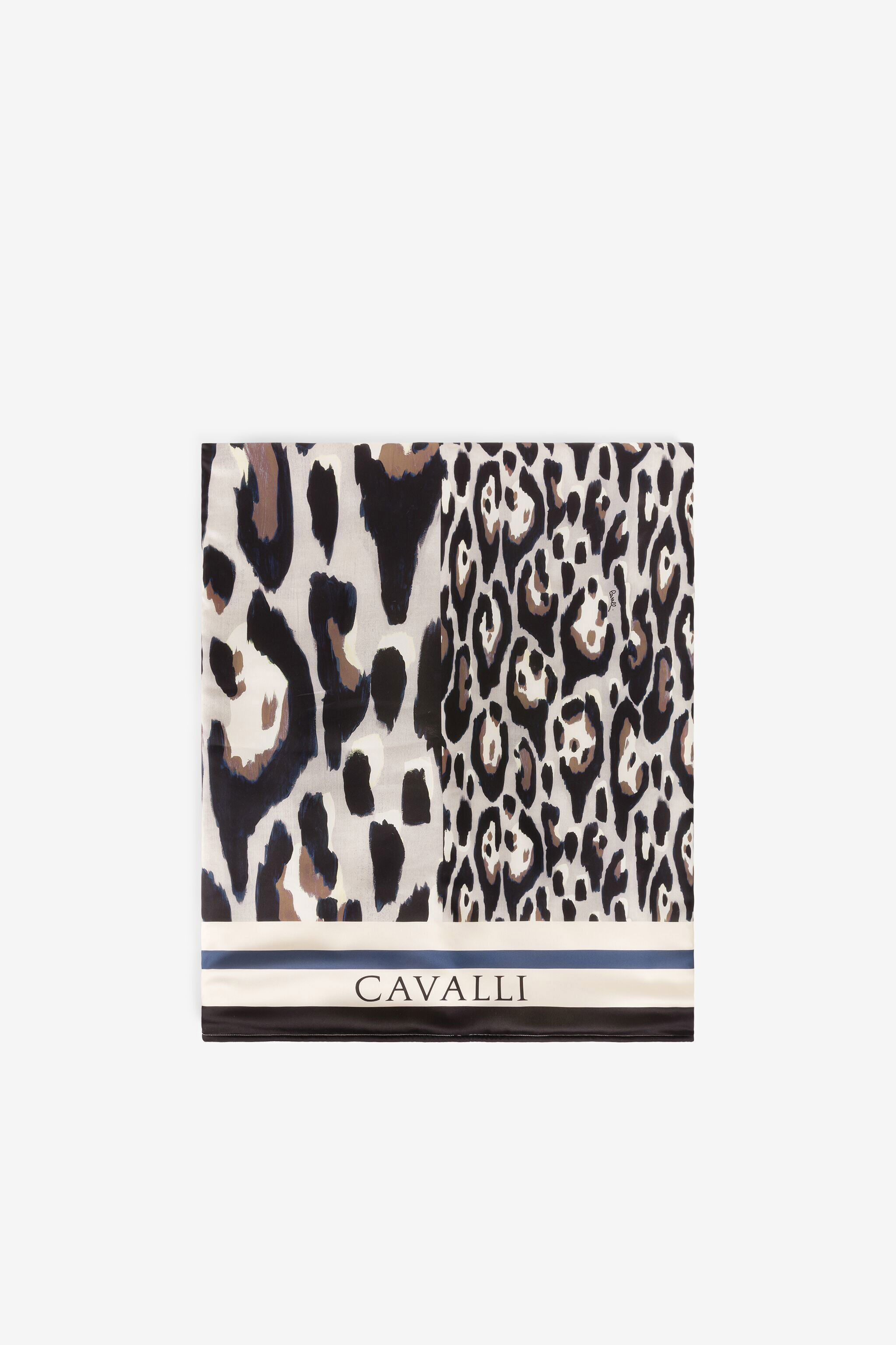 RC Leopard-print beach towel GRAY QRH00W-7NF54