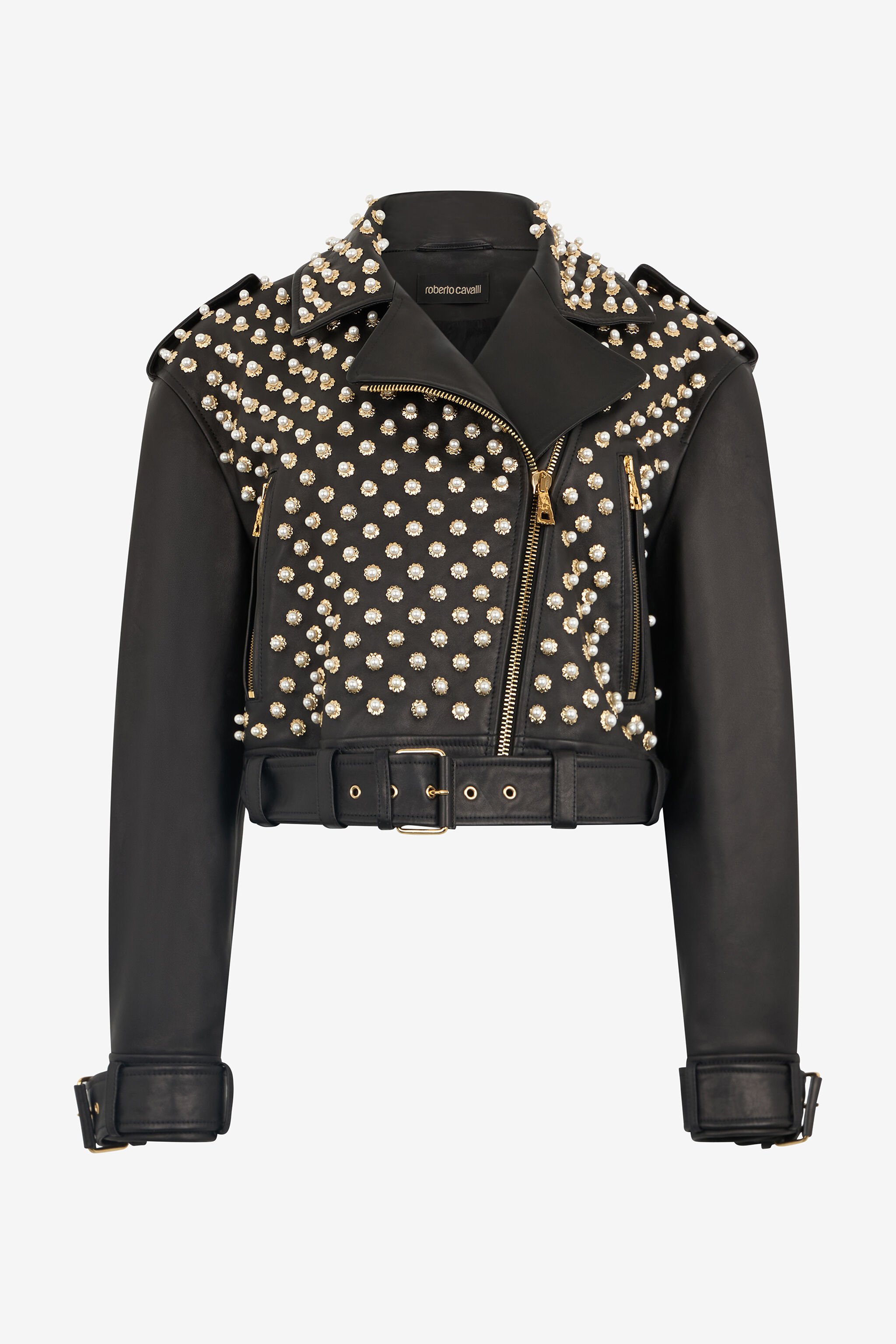 RC Leather Bomber Jacket BLACK WKP800-PN001