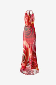 ${brand} Langes Kleid Mit Print Rose ${colorDescription} ${masterID}